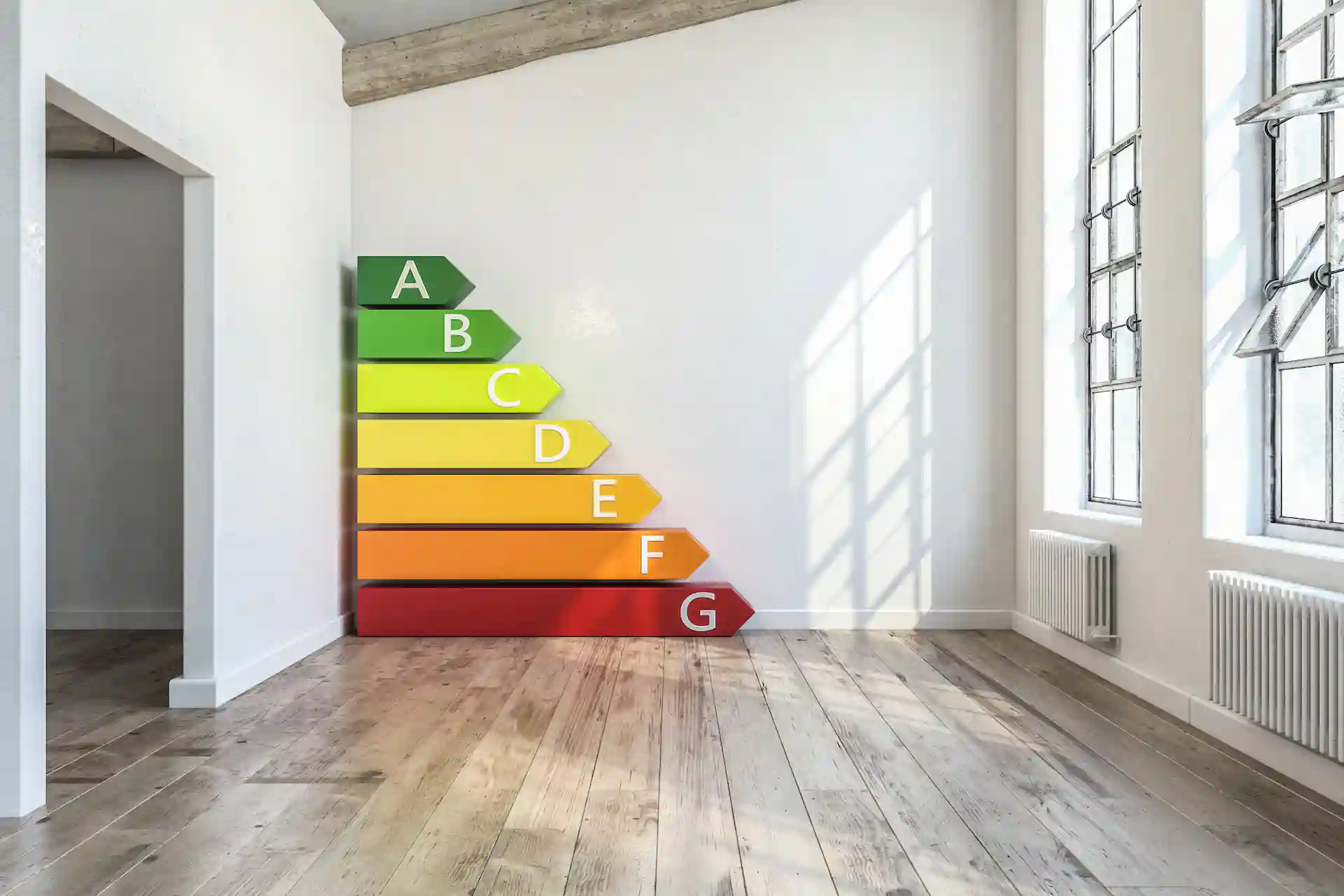 classification de A à G dans le DPE pour les déperditions thermiques