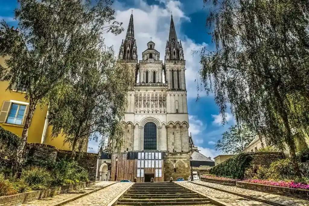 Vue sur la cathédrale d'Angers