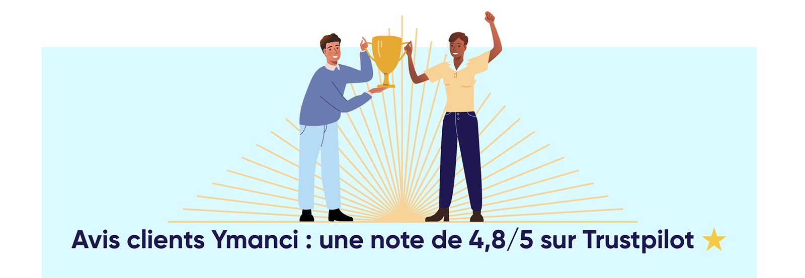 avis client Ymanci Trustpilot note de 4,8 sur 5