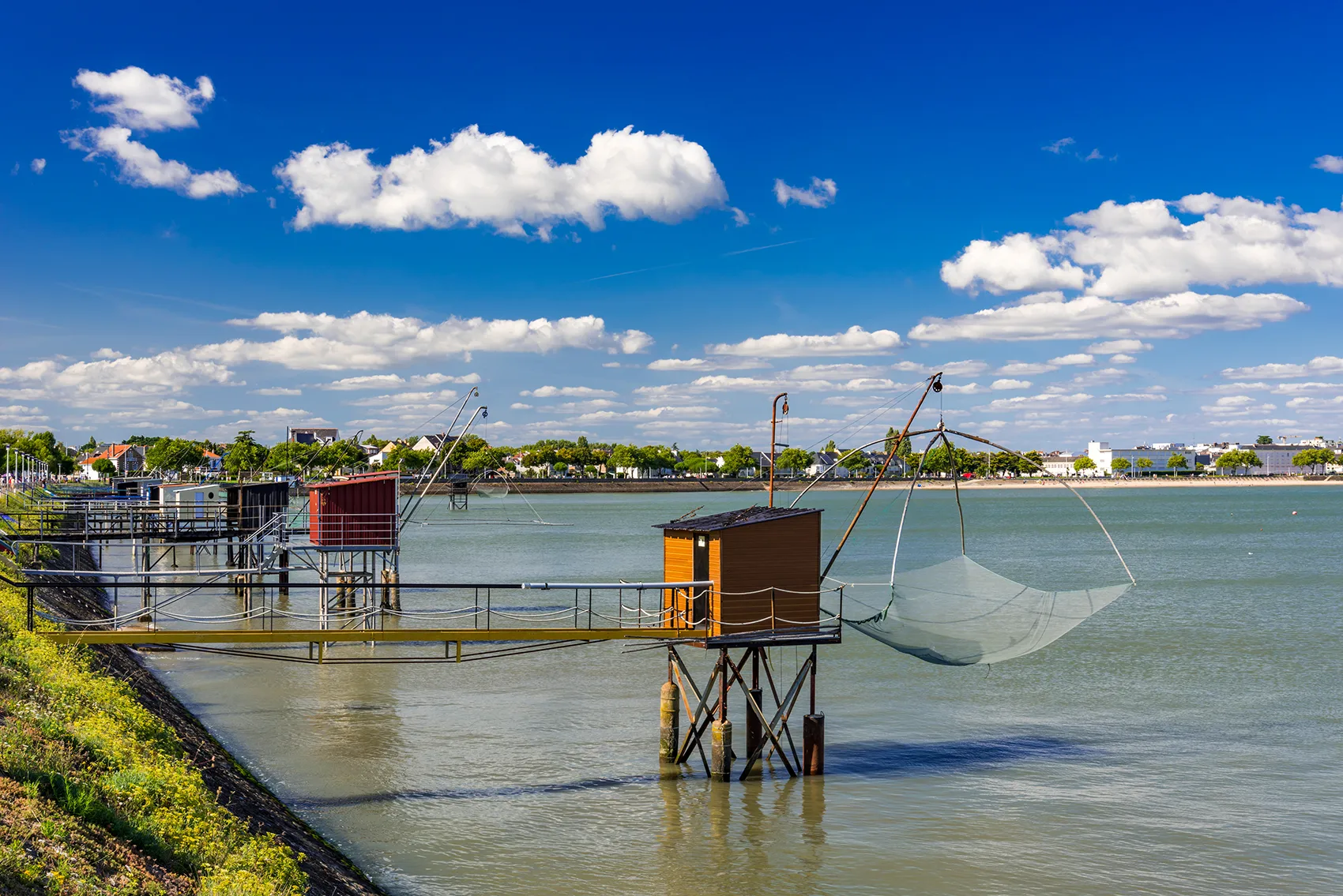 Cabanes de pêcheurs à Saint-Nazaire