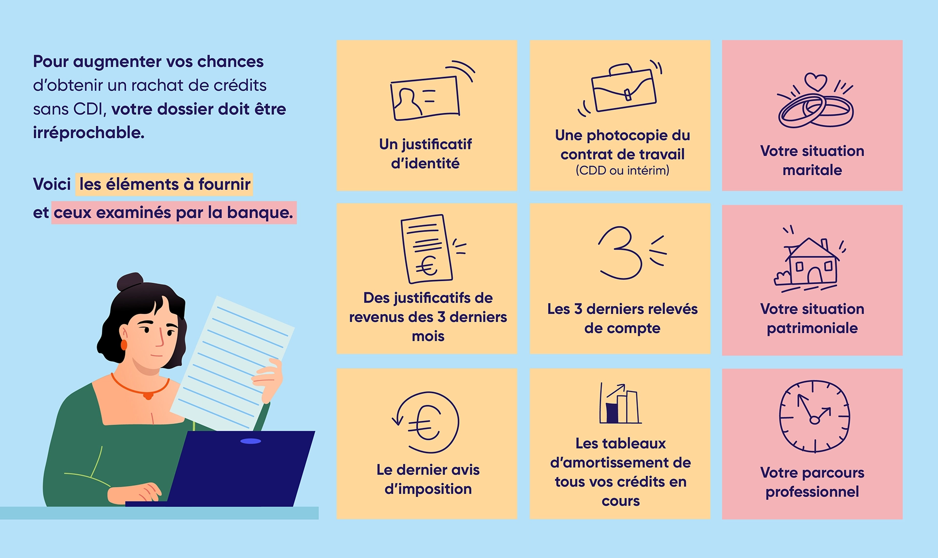 Réaliser un rachat de crédits sans CDI, c'est possible, mais sous certaines conditions. Découvrez-les ! 