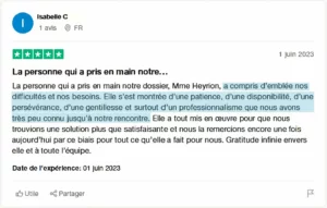 Les avis satisfaits de nos clients après un rachat de crédits. Découvrez celui d'Isabelle