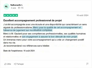 Les avis satisfaits de nos clients après un rachat de crédits. Découvrez l'avis de Nathanaëlle