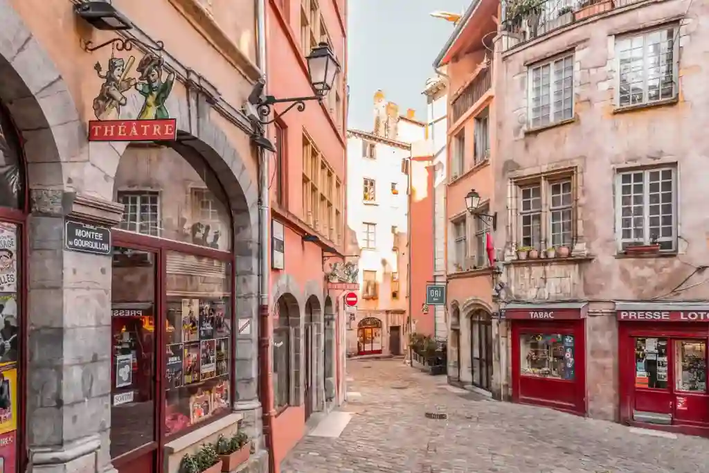 Rue de la vieille ville de Lyon